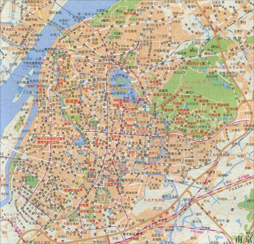 南京景点地图_南京景点地图及交通图