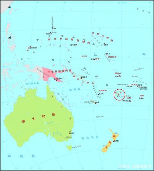 斐济地图_斐济地图位置图片